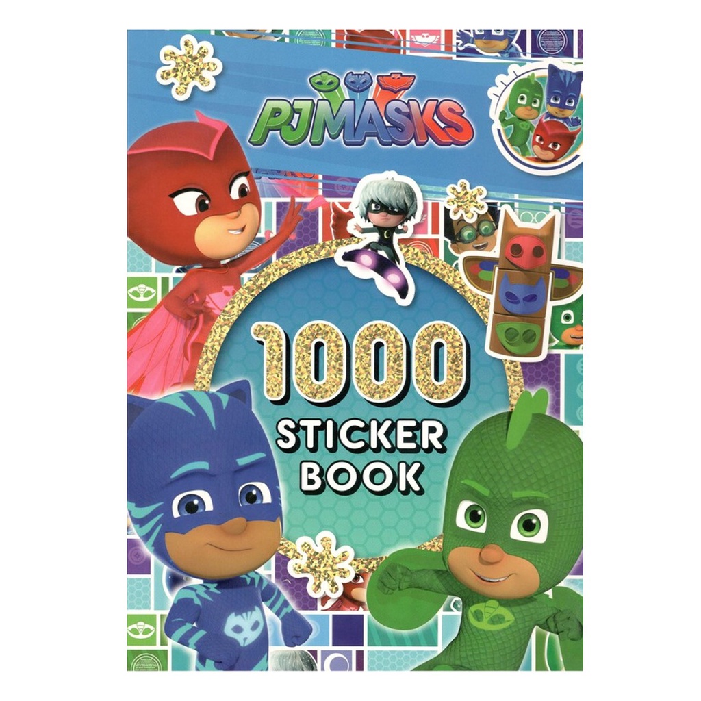 PJ Masks 1000 Stickers Fun Activity Book With Puzzles Quizzes Mazes ...