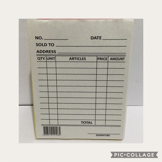 Order slip small 100 sheets 10 pad Shopee Philippines