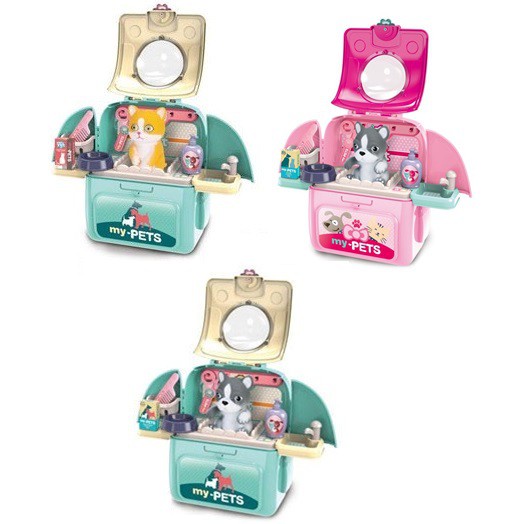 Mga laruan ng mga bataKING TOYS/THE PET SET BACKPACK TRANSFORMS TO