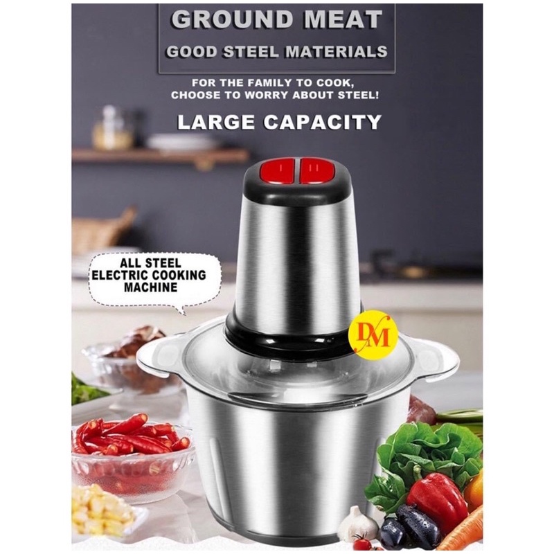 Stainless meat shop grinder