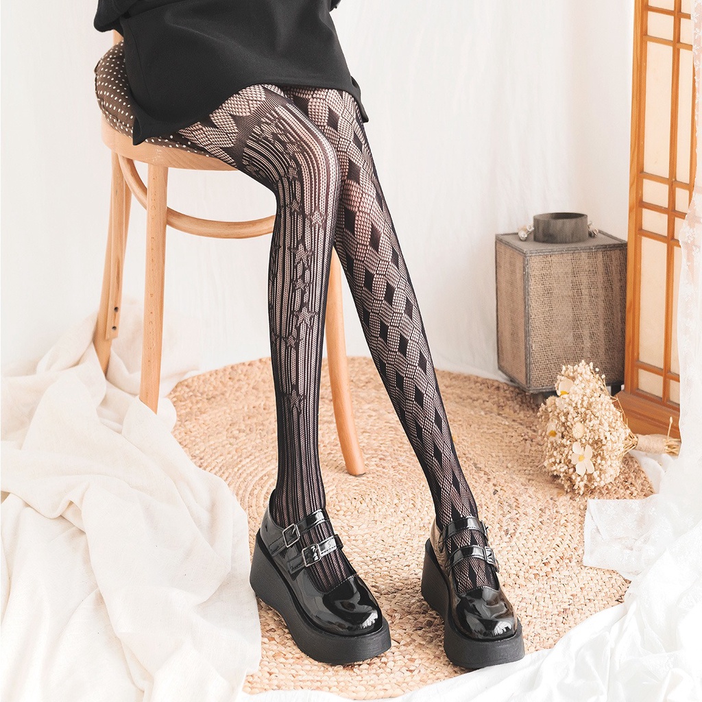 YFGSC-1747 New Style Sexy Pantyhose Diamonds & Stars Design Japanese Style  Stockings | Shopee Philippines