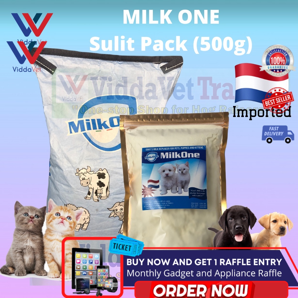 MILK ONE 500g Viddavet Milk One Goats Milk Replacer for pets puppies