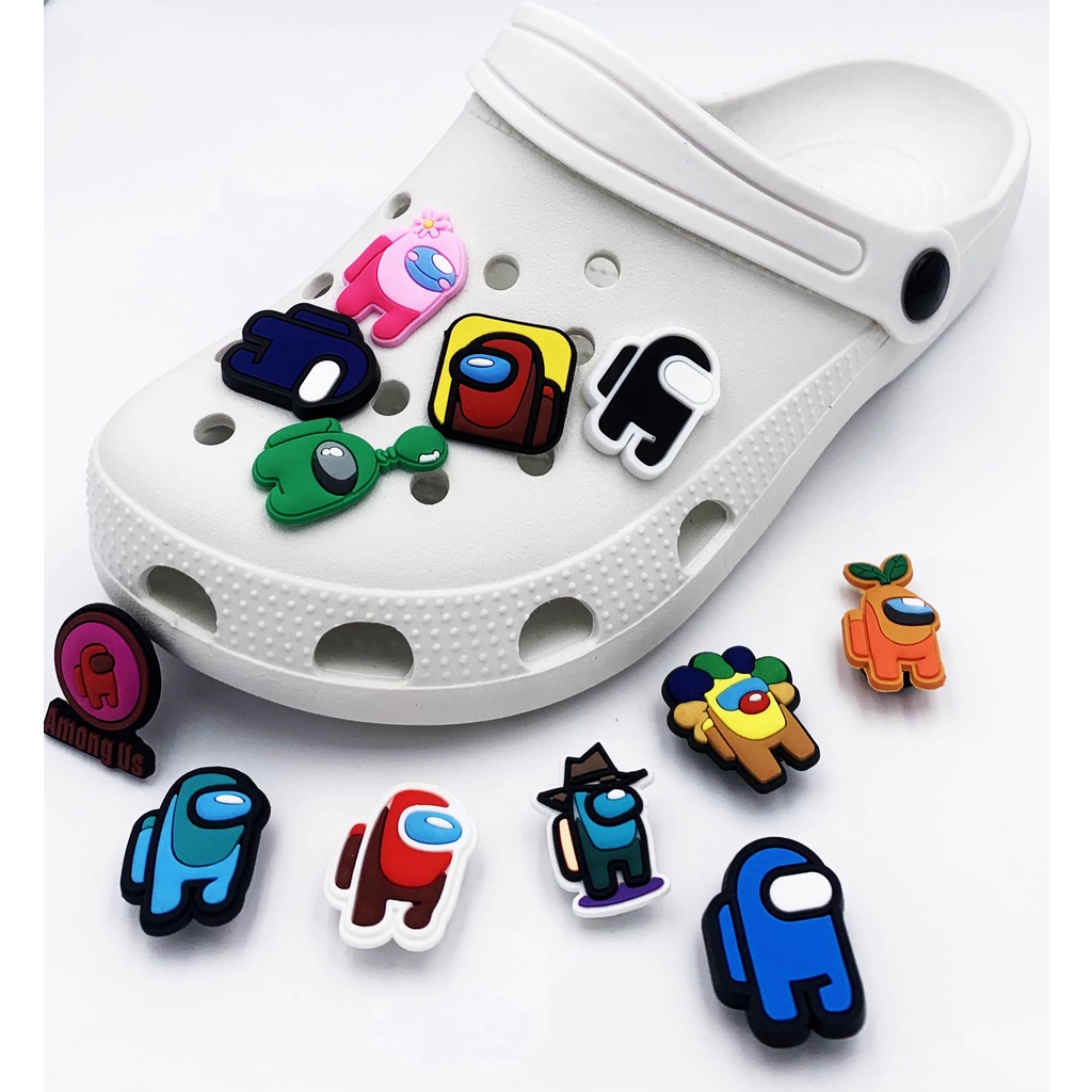 Among us Crocs Jibbitz Charm Pins For Clog Slippers Charms Shopee