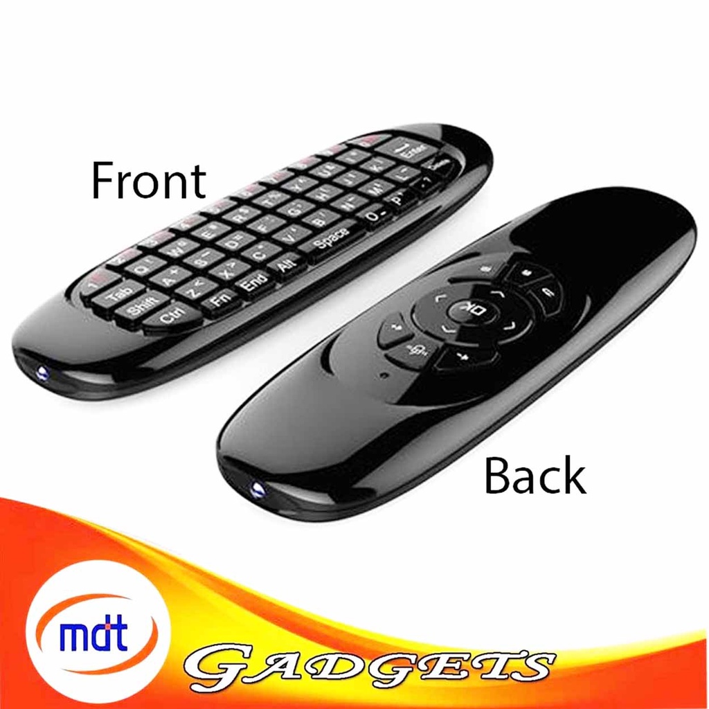 C120 2.4GHz Wireless QWERTY Keyboard+Air Mouse + Remote Control for ...