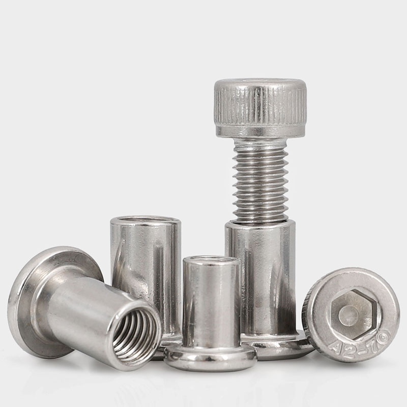 M6 M8 304 Stainless Steel Cup Head Inner Hexagon Splint Screw Furniture ...