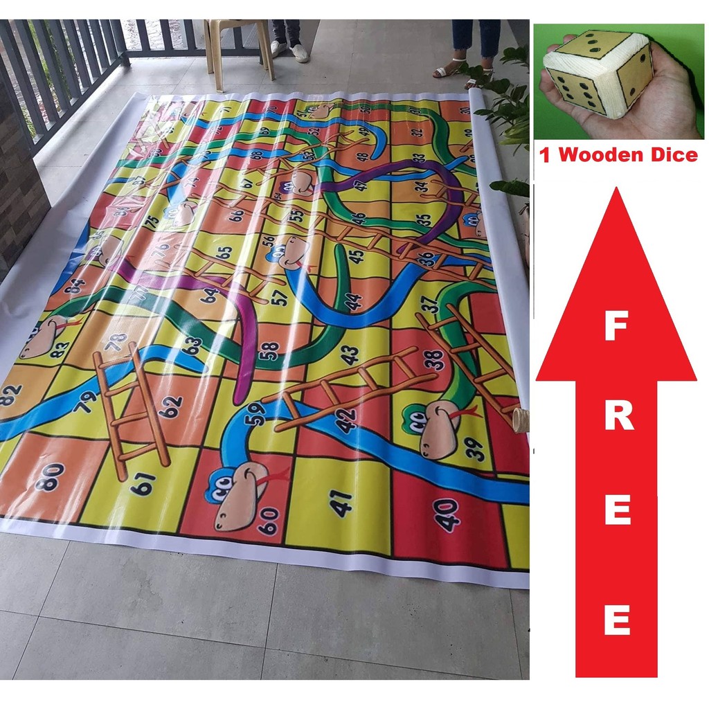 Giant Snakes and Ladders board game (10 x 10 feet / 5 x 5 feet) | Shopee  Philippines