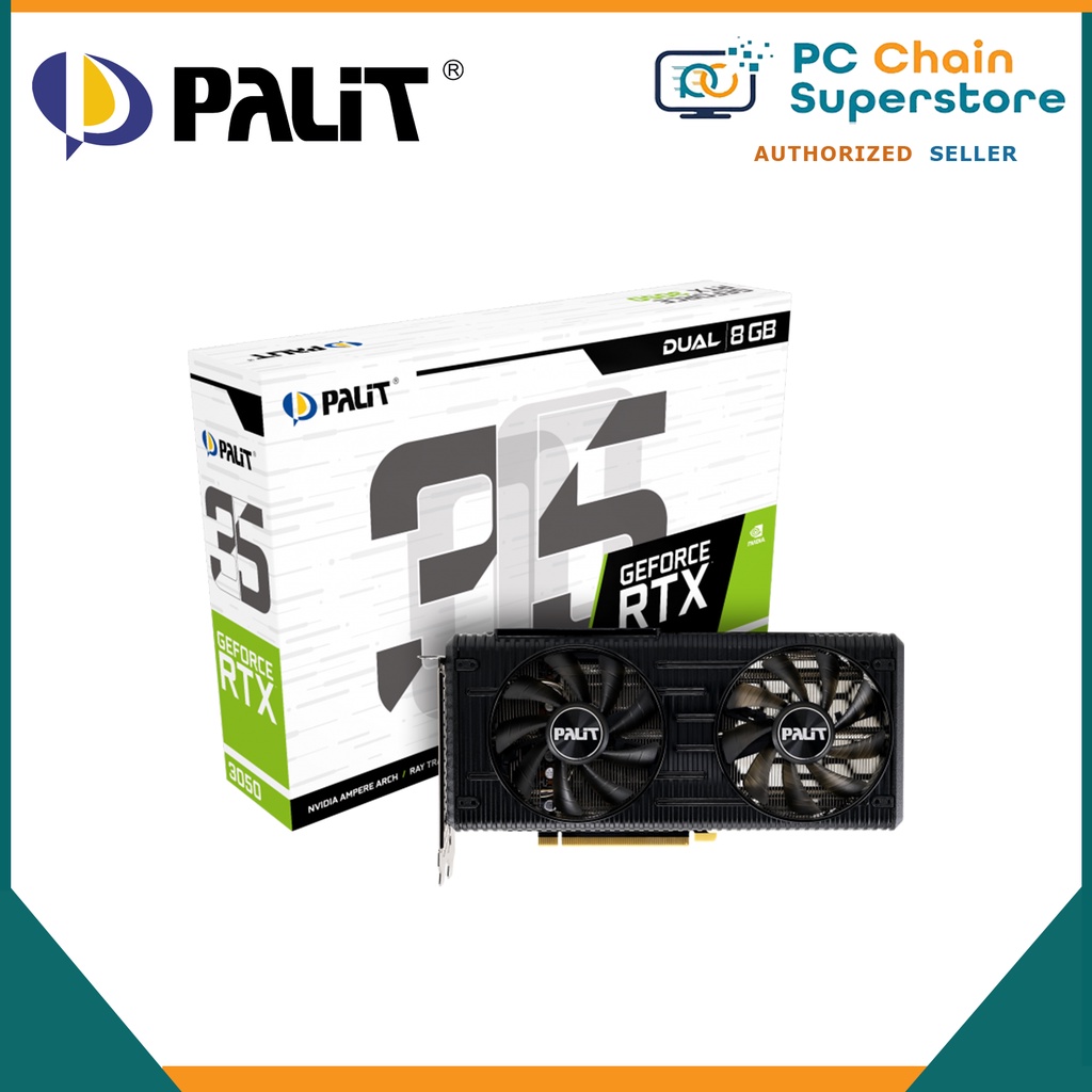 Palit Geforce RTX 3050 Dual 8GB GDDR6 Graphics Card