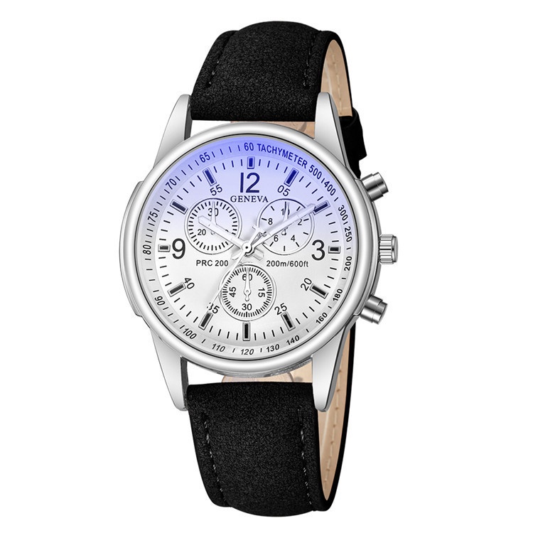 Geneva Mens Sport Fashion Watches Casual Leather Strap Quartz