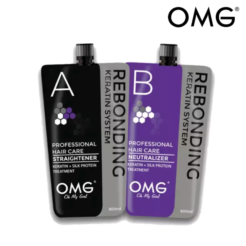 Omg Rebonding Keratin System 800ml Shopee Philippines