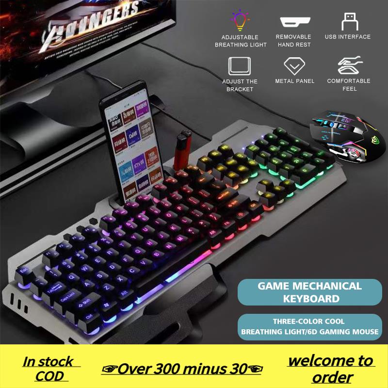 COD 2022 ☃Melulo Mechanical Gaming Keyboards Wired USB Keyboard And