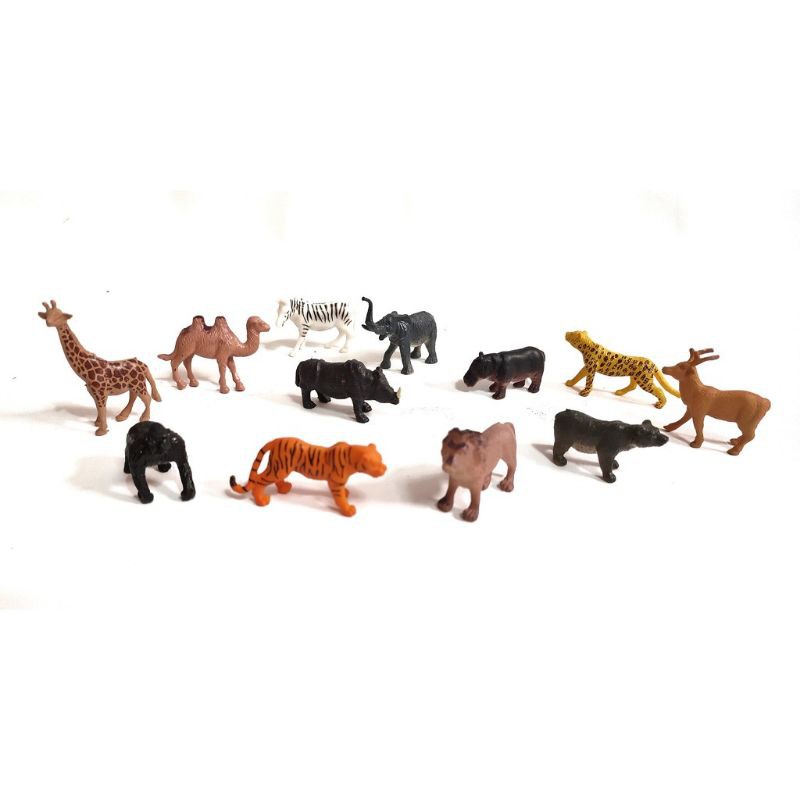 Small Rubber Animal Toys Contents 12 pcs Shopee Philippines