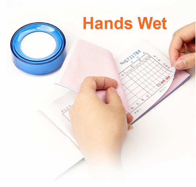 Wet Hand Device Counting Money Touching Hand Water Tank Sticking ...