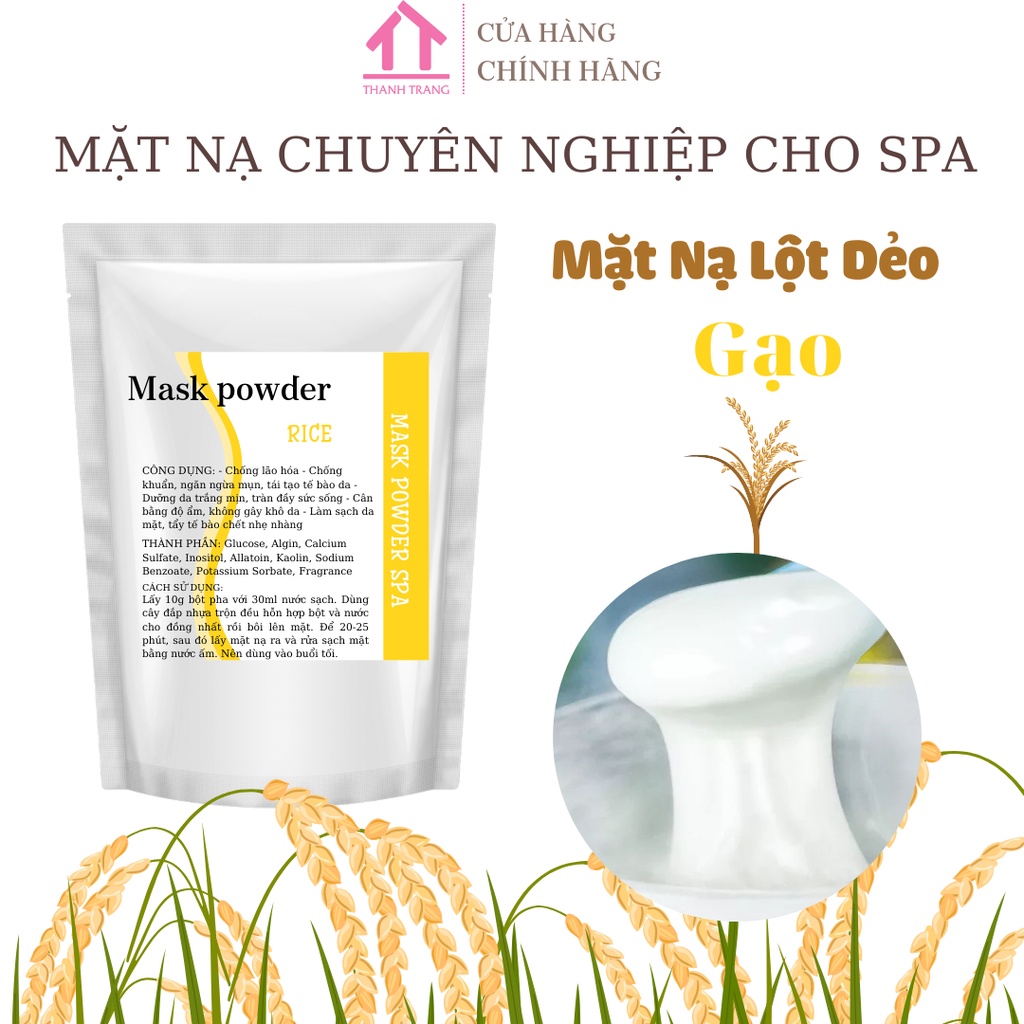 Powder flexible mask - Rice mask - Used in Premium Spa - Skin Whitening ...