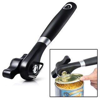 Can Opener Manual Handheld Powerful Manual Easy Open Ring Pull Smooth Edge  Cutting Can Opener Heavy Duty Built-In Bottle Opener