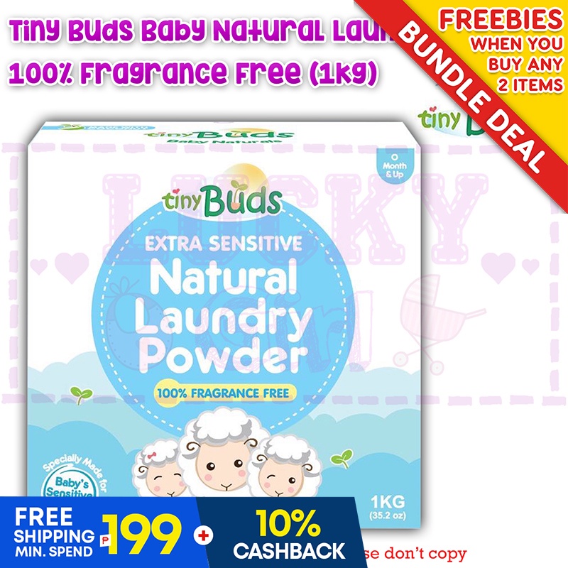 Tiny Buds Baby Laundry Powder Extra Sensitive Fragrance Free 1kg