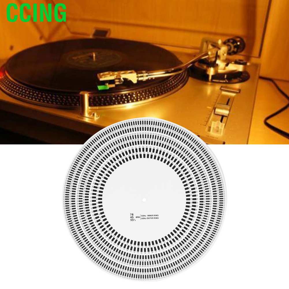Ccing LP Stroboscope Disc Rotational Speed Detection Vinyl Turntables