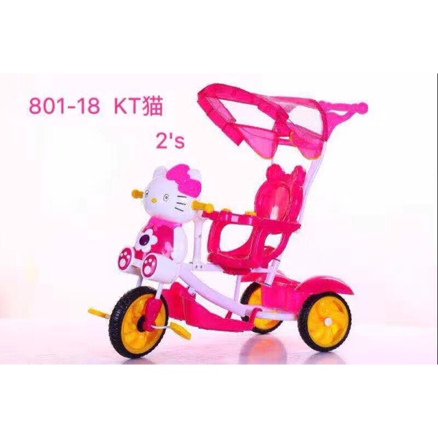 2 in 1 Hello Kitty Baby Stroller Bike with Handle Shopee