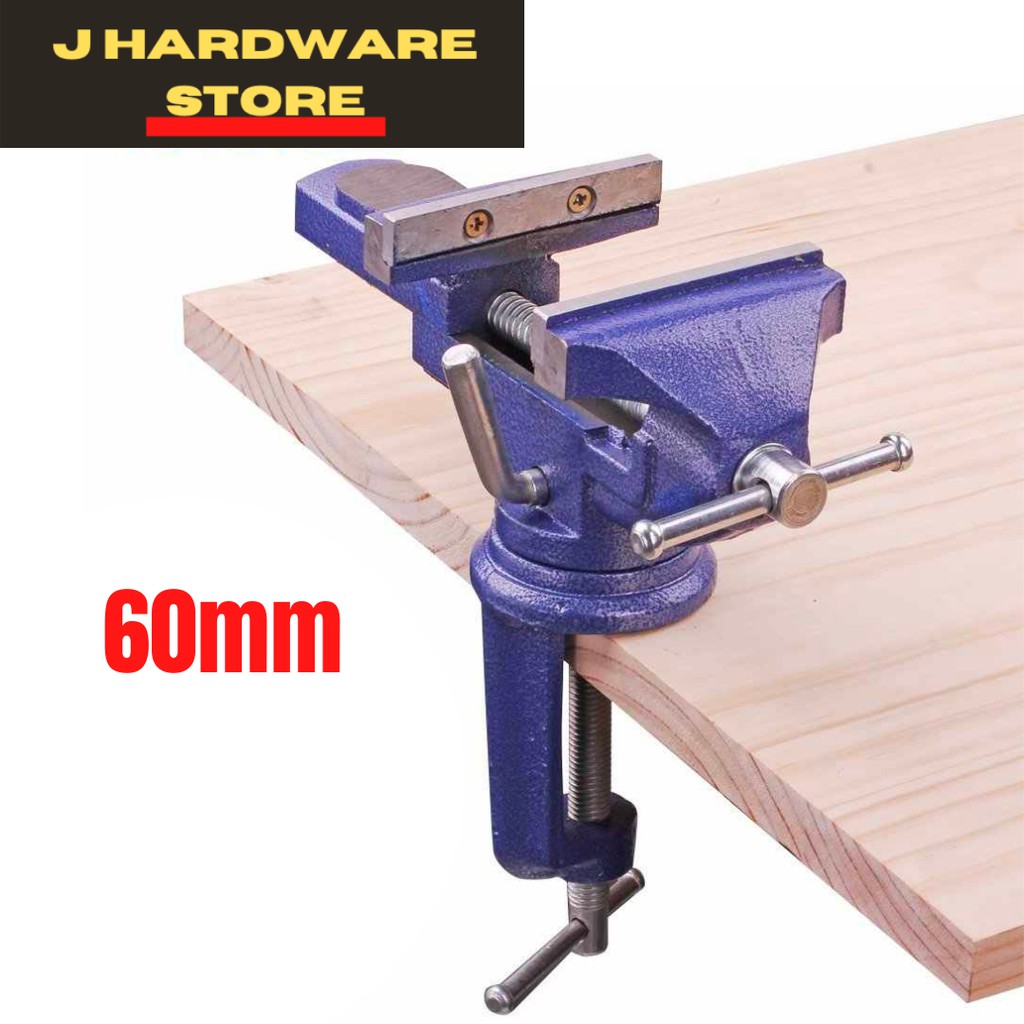 Table Bench Vise wood Clamp-on Table Vise 360 Degree Swivel Base ...