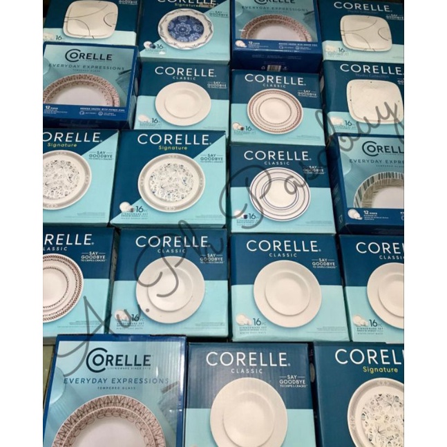 CORELLE 12/ 16pcs Dinnerware Set Shopee Philippines