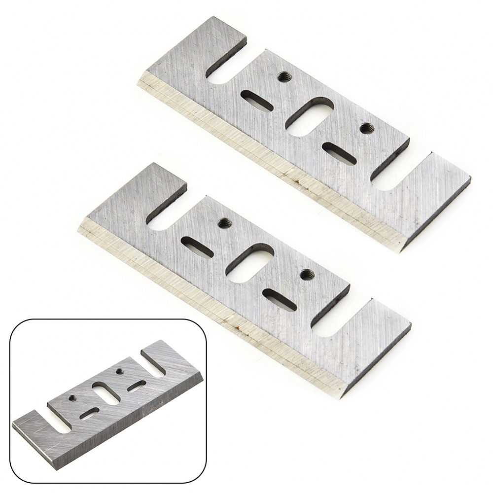2pcs Electric Planer Blades Mini High Speed Steel Woodworking Cutting ...