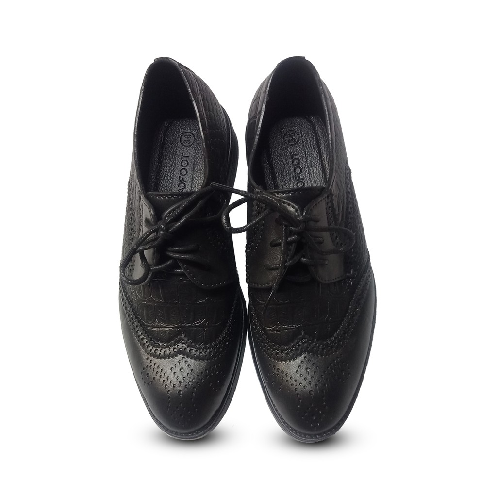 Kids black brogues store