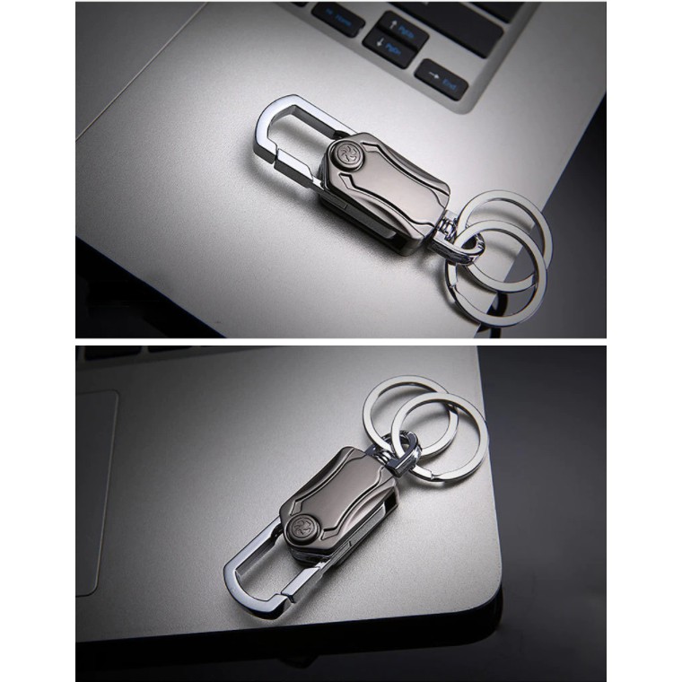 Metal Rotating Car Key Keychain Rotary Key Organizer Wallet Bottle ...