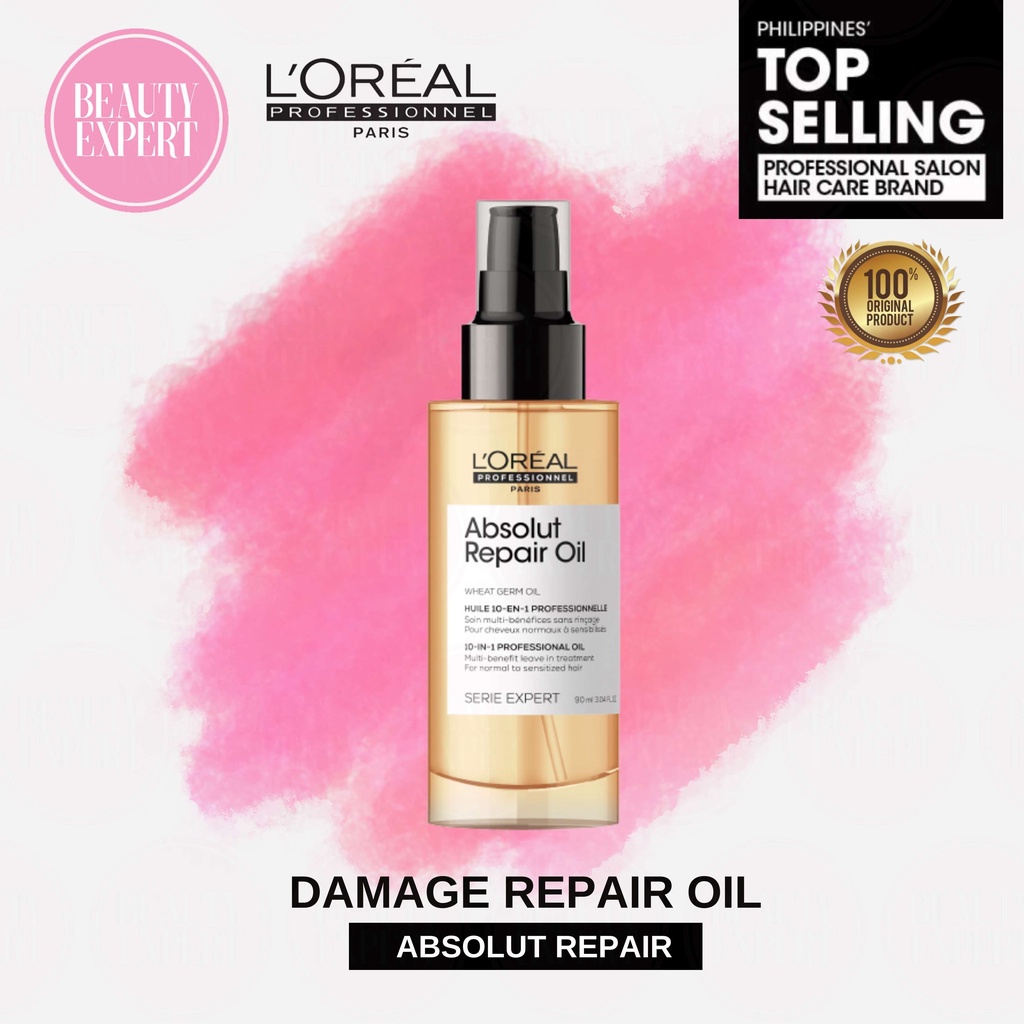 LOreal Professionnel Absolut Repair Oil for Hair Damage 90ml Shopee
