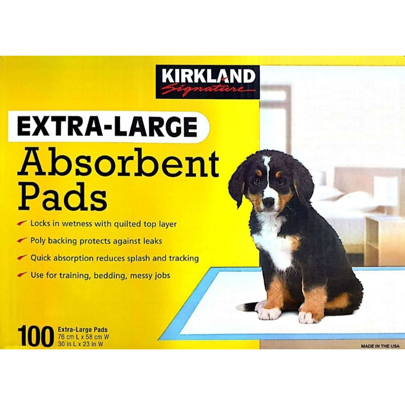 Kirkland Signature Extra Large Absorbent Pads 100pcs Shopee Philippines