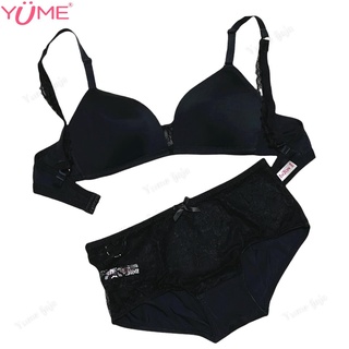 Deago Women Sexy Lingerie Nightwear Two Piece Babydoll Bra Panty G-String  Underwear Set (Black, M)