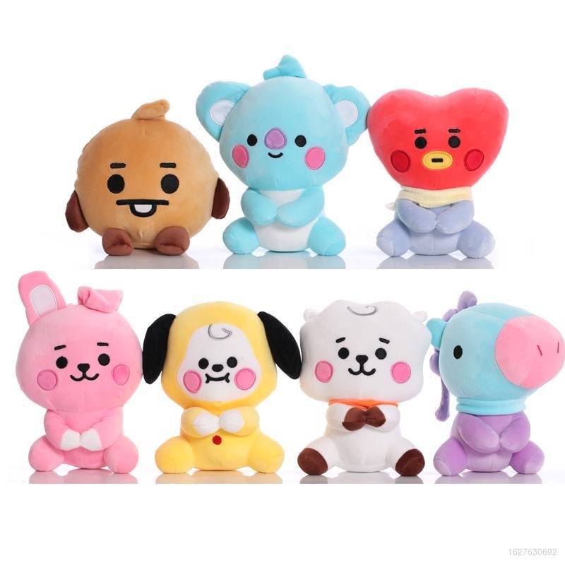 BTS BT21 Plush Toy TATA RJ CHIMMY COOKY SHOOKY MANG KOYA Plush Pendant ...