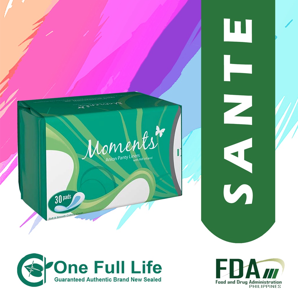 Sante MOMENTS Anion Panty Liners Pantyliners 30 Pads x 1 PACKS hope you