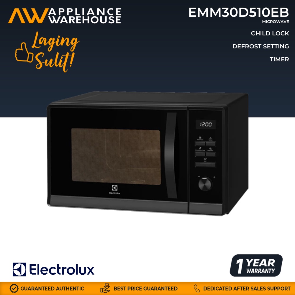 Electrolux EMM30D510EB 30L FreeStanding Microwave Oven Shopee