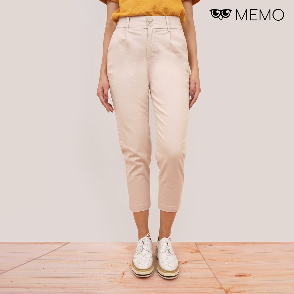Memo Stretch Trousers For Women (Navy Blue/Khaki)