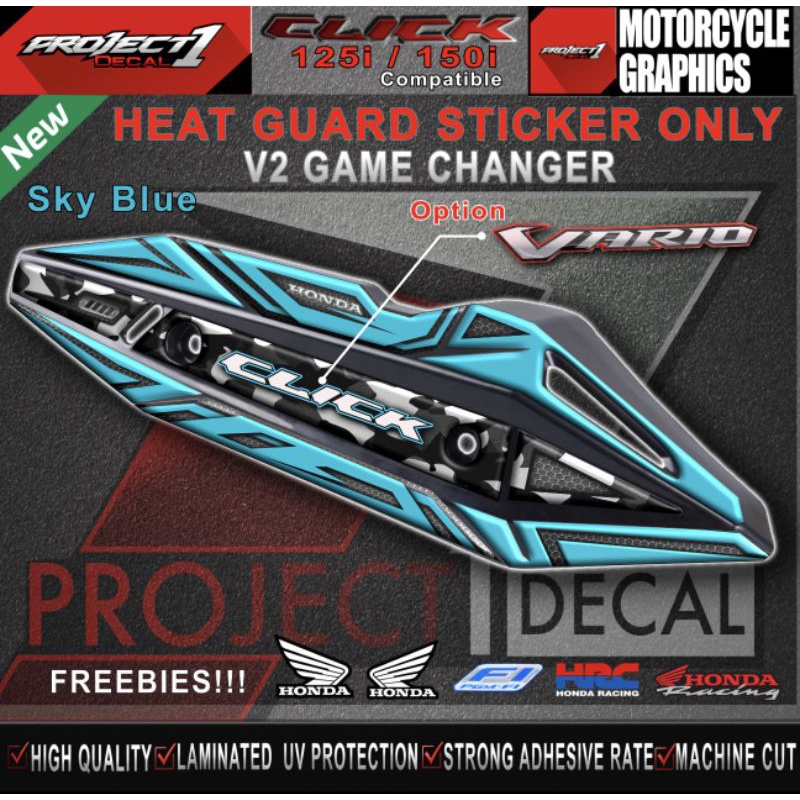 Honda Click GC / V2 Heatguard Reflectorize Sticker | Shopee Philippines