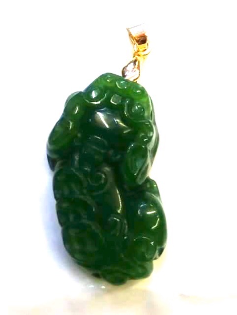 Sale! Red Crystal / Dark Green Jade Piyao Pendant Luckycharm | Shopee ...