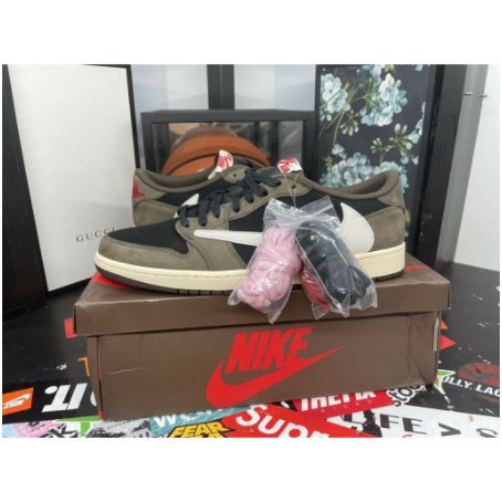 Travis Scott x Air Jordan 1 Low Cactus Jack Mocha Brown CQ4277-001 ...