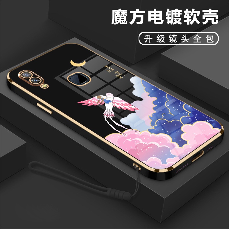 Back Cover For Girls Vivo Y95 Ladies Cover Magpie Girl Casing For