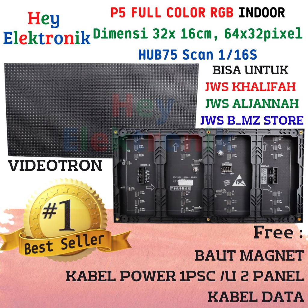 P5 RGB LED Model Module Panel INDOOR FULL COLOR SMD Running Text ...