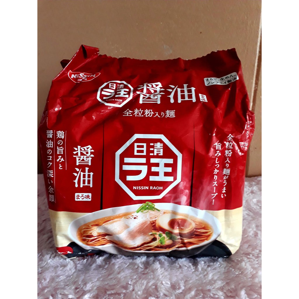 Nissin Raoh Shoyu Soy Sauce Instant Ramen 5 Servings Shopee Philippines
