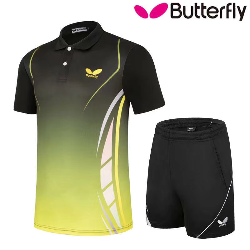 Butterfly new shortsleeved table tennis clothing sports men's and women's table tennis clothing