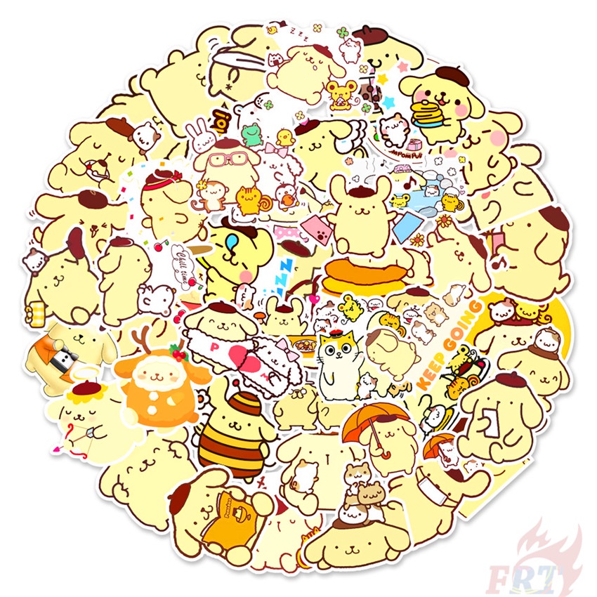 50Pcs/Set ☆ Sanrio . Pom Pom Purin Series 01 Stickers ☆ DIY Fashion ...