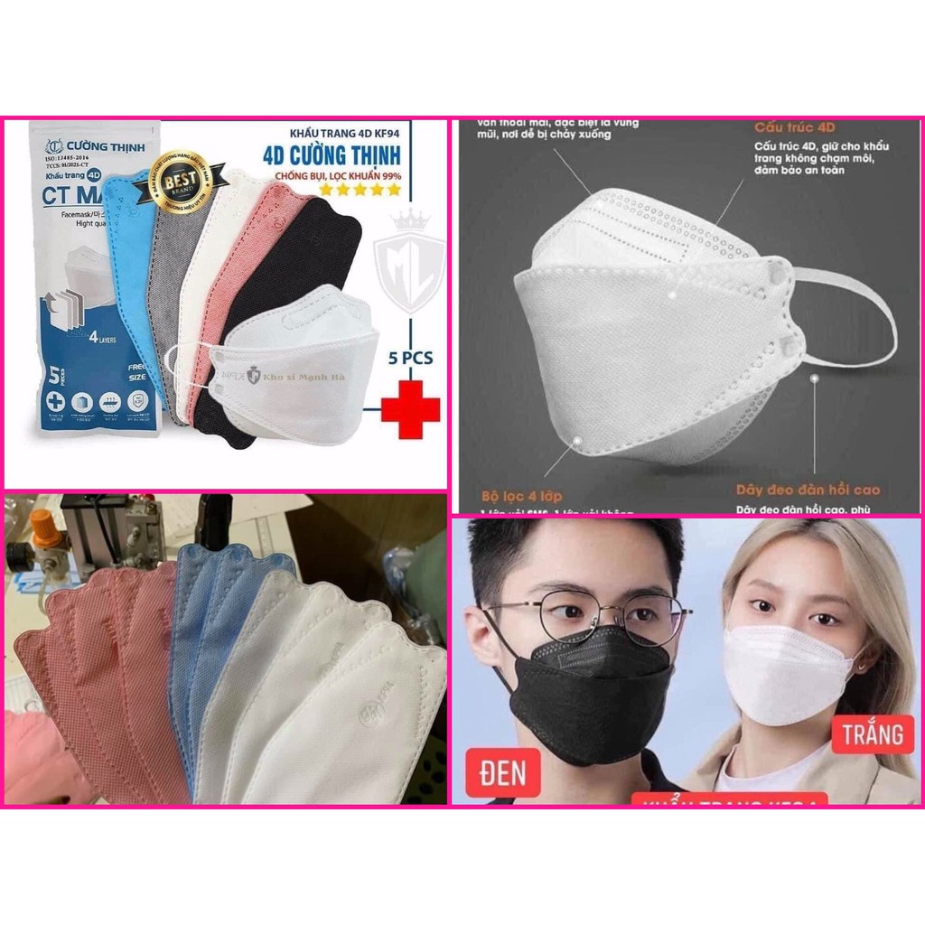 Tu Linh - 4D MASK KF94 MASK with Korean Stamping Technology - Genuine ...