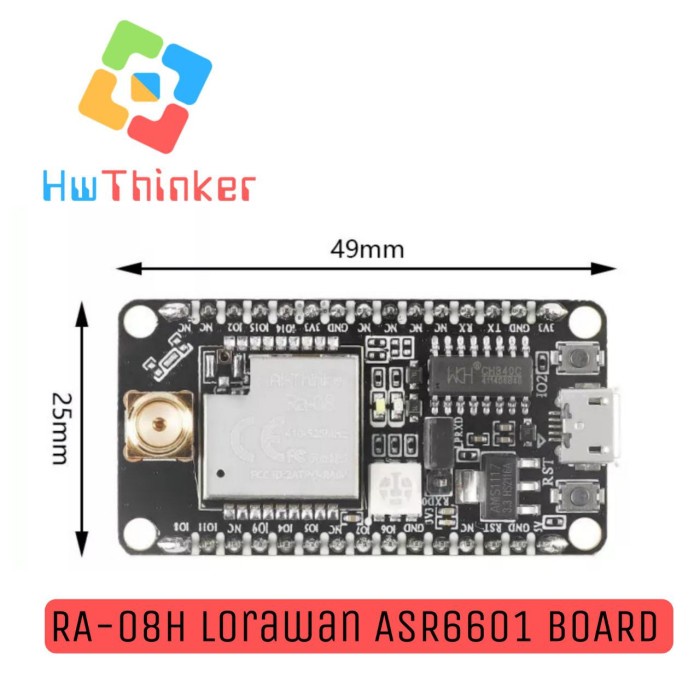 AI-Thinker Lorawan RA-08H RA-08 Kit ASR6601 Chip 803-930MHz SX1262 - RA ...