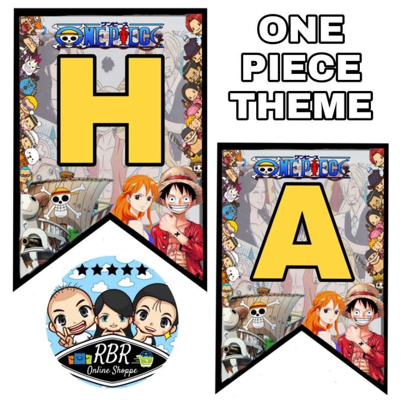 One Piece Theme Happy Birthday Banner Shopee Philippines