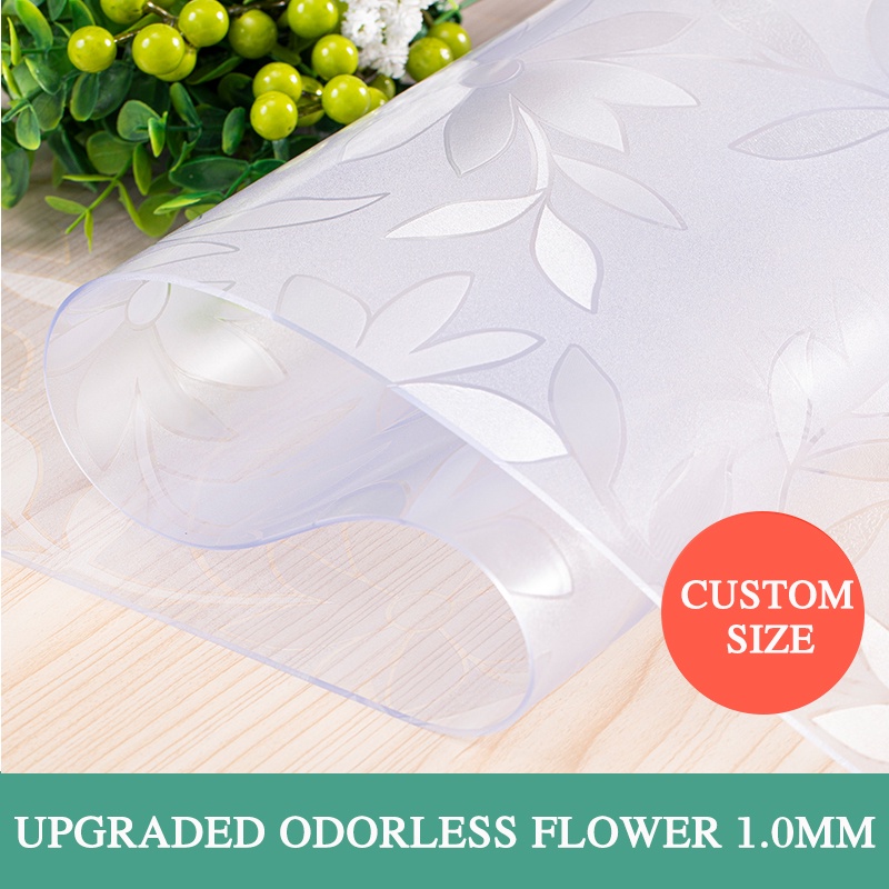 Clear PVC Tablecloth,2.0MM Thick 160 * 190CM, Waterproof Oilproof Table Protector Cover Rectangle Transparent Table Cover For Kitchen, Office
