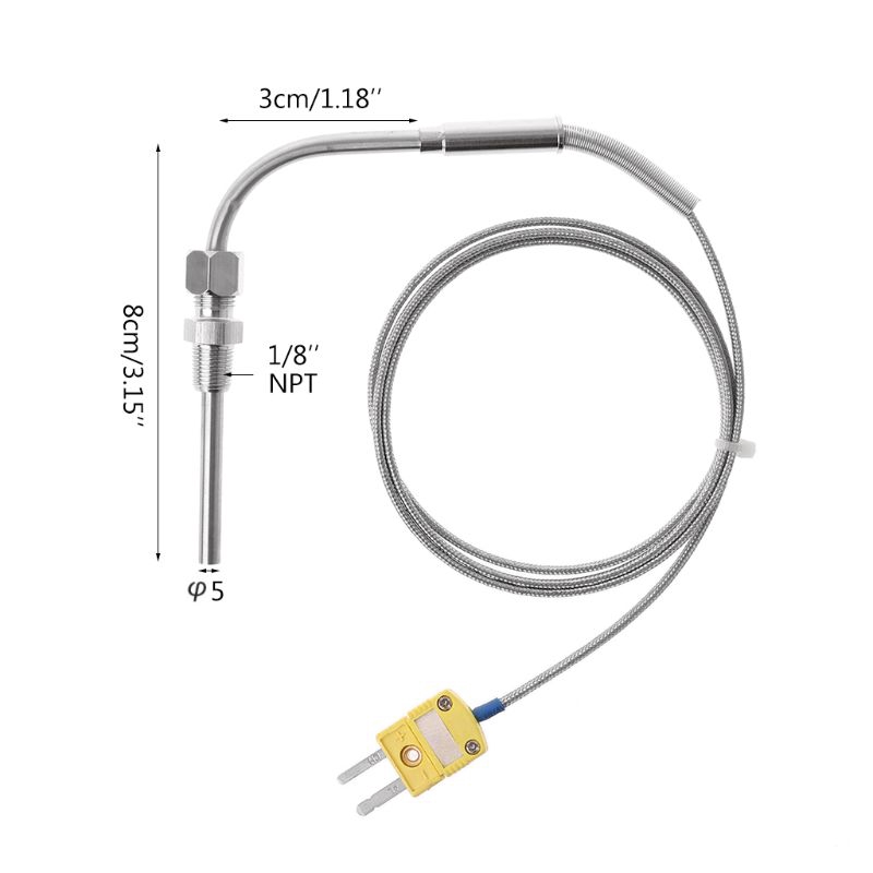 Egt K Type Thermocouple Temperature Controller Tools 0 1250 C Exhaust Gas Temp Sensor Probe