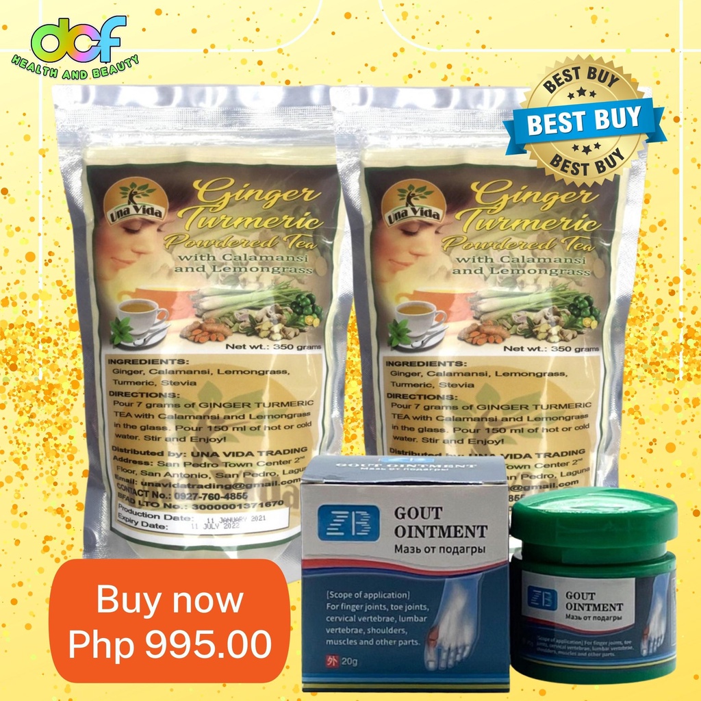 2 Packs Una Vida Ginger Turmeric Powdered Tea with Calamansi and