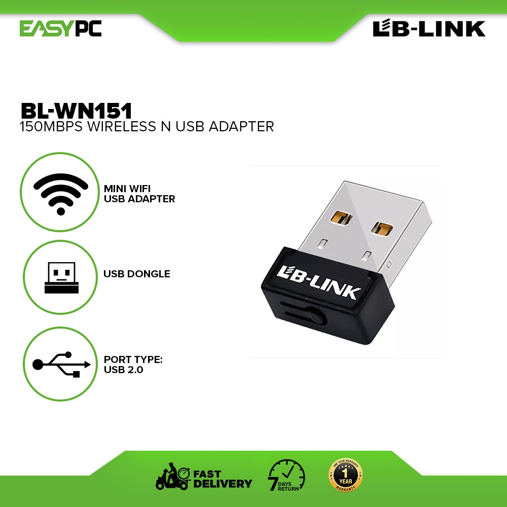 EasyPC LB Link BL WN151 USB Wifi Dongle 150Mbps Wireless Adapter   9f4ff58627613ac06da644660b62ca37