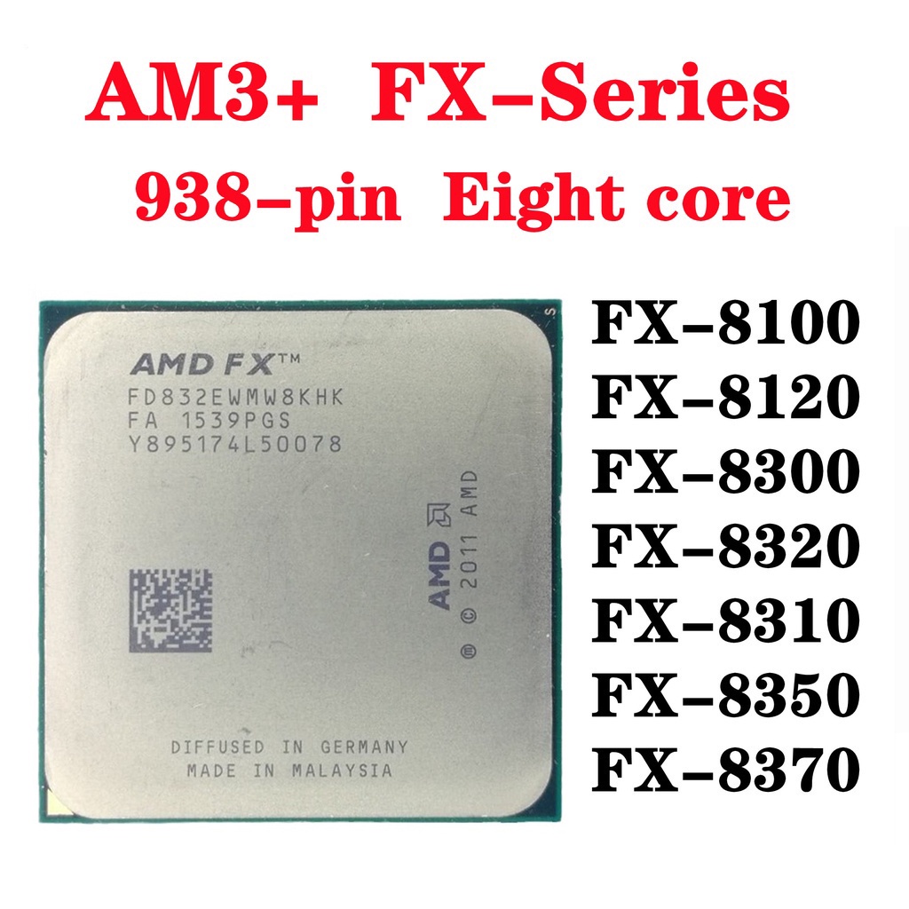 Used AMD FX-Series FX-8120 FX 8100 FX 8300 FX8310 FX 8320 FX 8350 FX ...