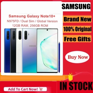Samsung Galaxy Note 10 Plus Note10+ Duos N975FD Dual Sim Global Version  12GB 256/512GB 6.8 Exynos 4G LTE Original Cell Phone - AliExpress